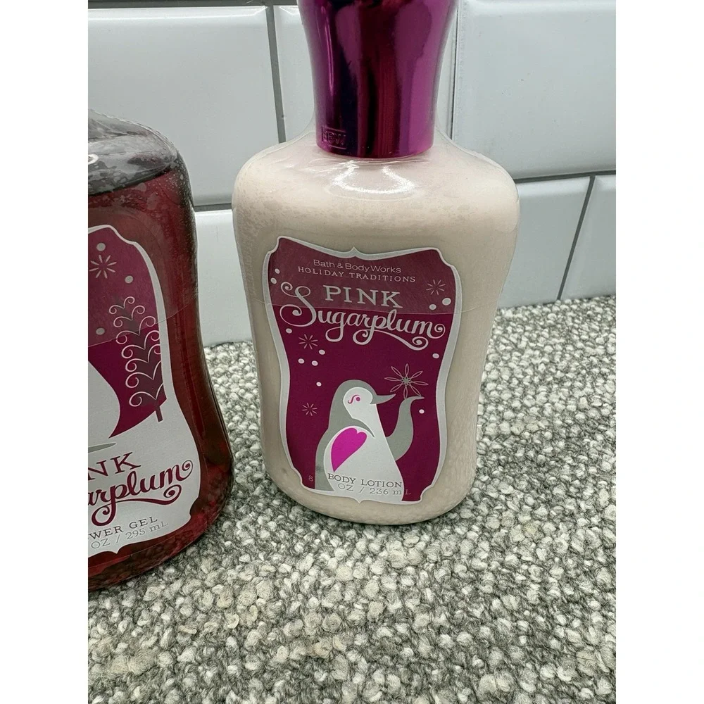 Bath Body Works Sugar Plum Shower Gel Plus Lotion 10 And 8 Oz New Sealed